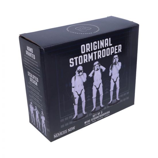 Nemesis Now Original Stormtroopers - Three Wise Sci-Fi Figurines in White (B4889P9) 10