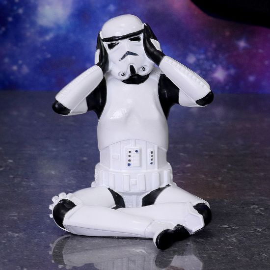 Nemesis Now B4893P9 Original Stormtrooper Three Wise Sci-Fi Hear No Evil, Multicolour, One Size