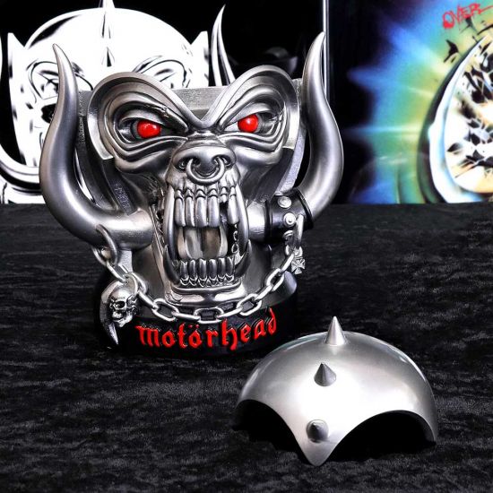 Nemesis Now B5113R0 Officially Licensed Motorhead Ace of Spades Warpig Snaggletooth Box, Polyresin, Silver, 16cm