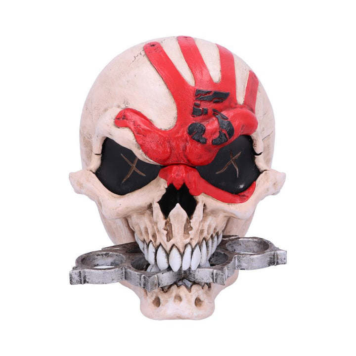 Nemesis Now Officially Licensed Five Finger Death Punch Mascot Skull Box, Bone, Resin, 18cm