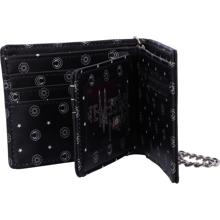 Nemesis Now Spirit Board Embossed Purse Ouija Wallet Black 18.5cm, 11cm