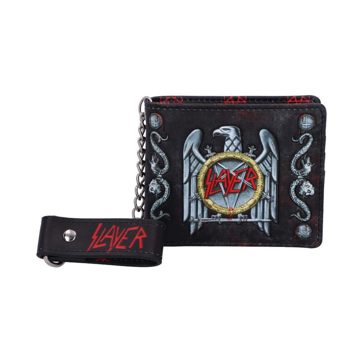 Nemesis Now Officially Licensed Slayer Eagle Logo Embossed Wallet Purse, Black, 11cm