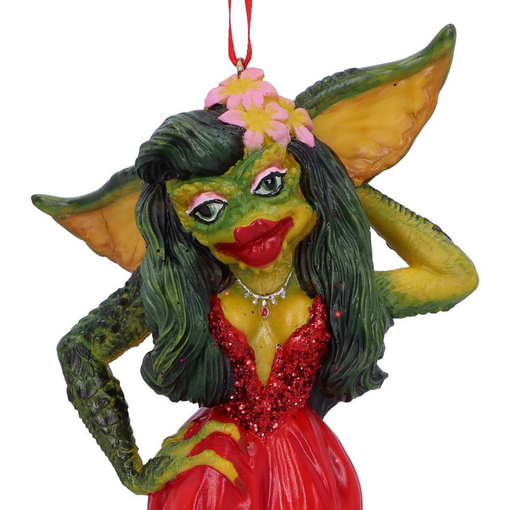 Nemesis Now Greta Female Red Dress Gremlin Hanging Festive Decorative Ornament,