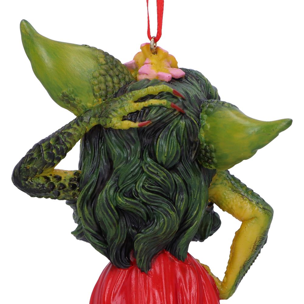 Nemesis Now Greta Female Red Dress Gremlin Hanging Festive Decorative Ornament,