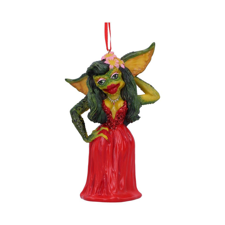 Nemesis Now Greta Female Red Dress Gremlin Hanging Festive Decorative Ornament,