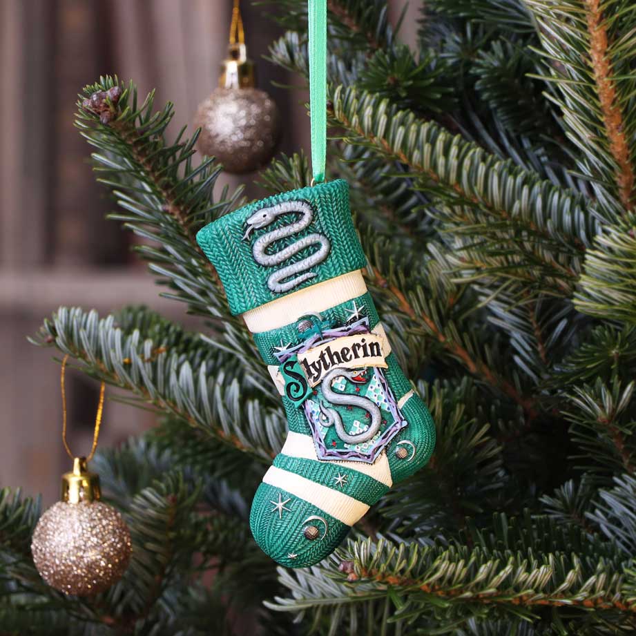 Nemesis Now Officially Licensed Harry Potter Slytherin Stocking Hanging Ornament