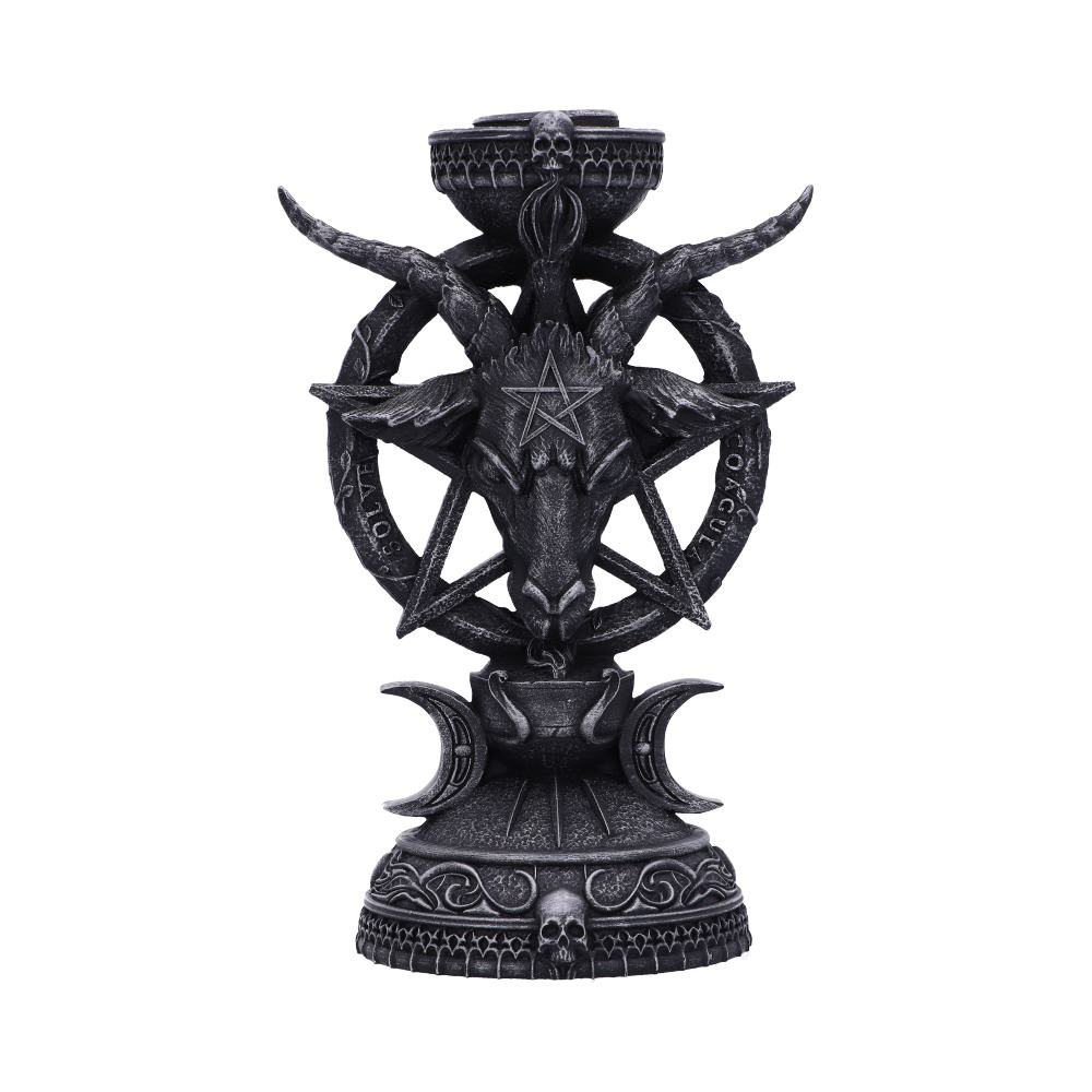 Nemesis Now Light of Baphomet Candle Holder 15.5cm, Black