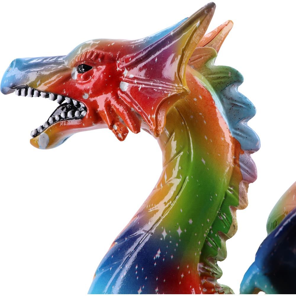 Nemesis Now Multi-coloured Rainbow Dragon Ornament Figurine, Polyresin 30cm