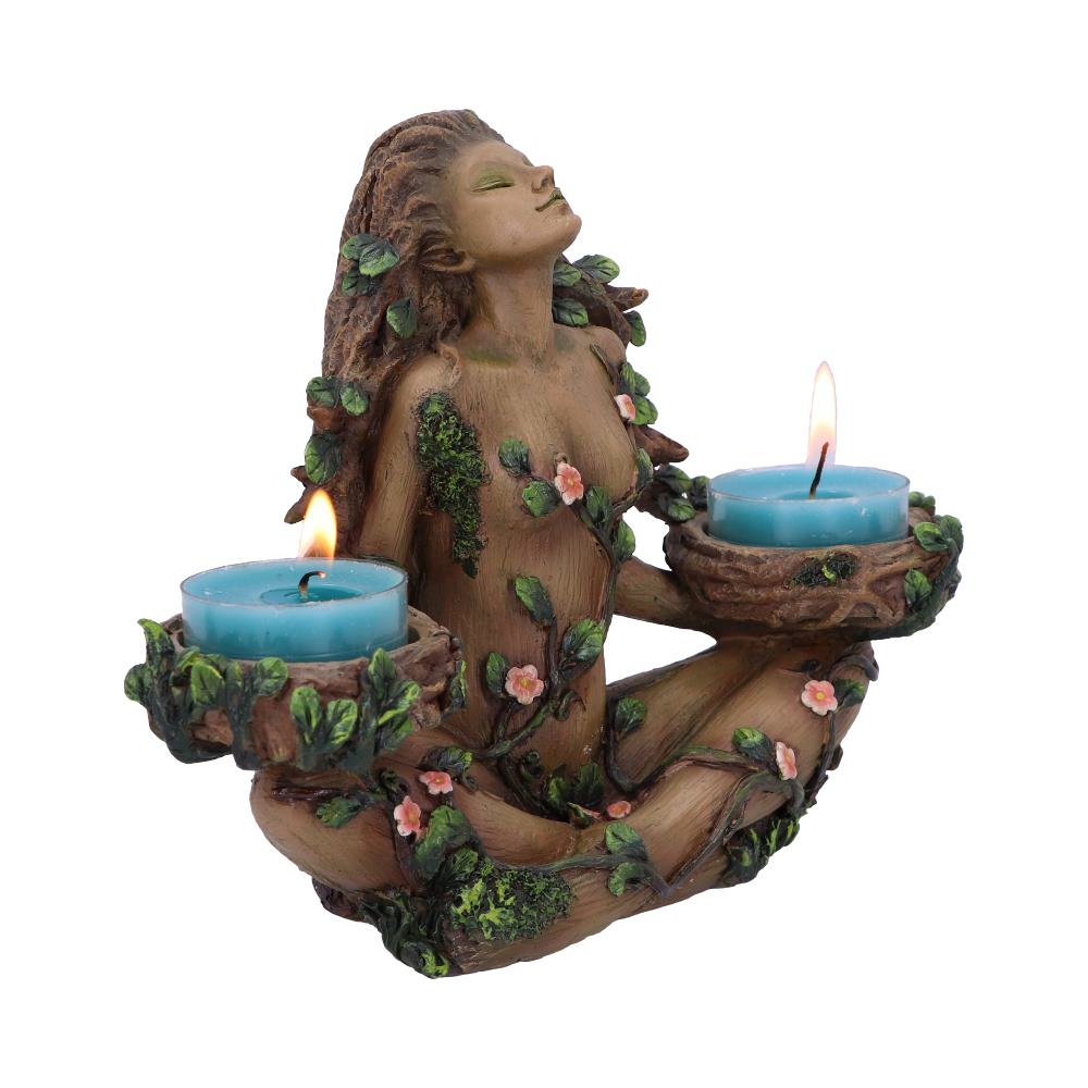 Nemesis Now Balance of Nature Female Tree Spirit Tealight Candle Holder, Brown,