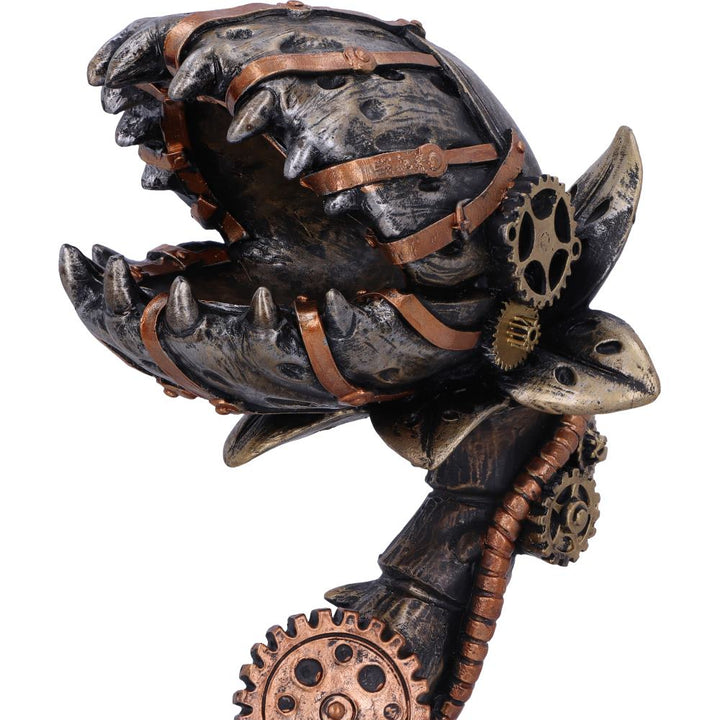 Nemesis Now Cogwork Carnivore 24.3cm Bronze Mechanical Flesh Eating Plant Figurine