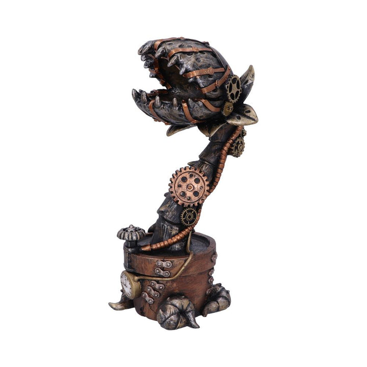 Nemesis Now Cogwork Carnivore 24.3cm Bronze Mechanical Flesh Eating Plant Figurine