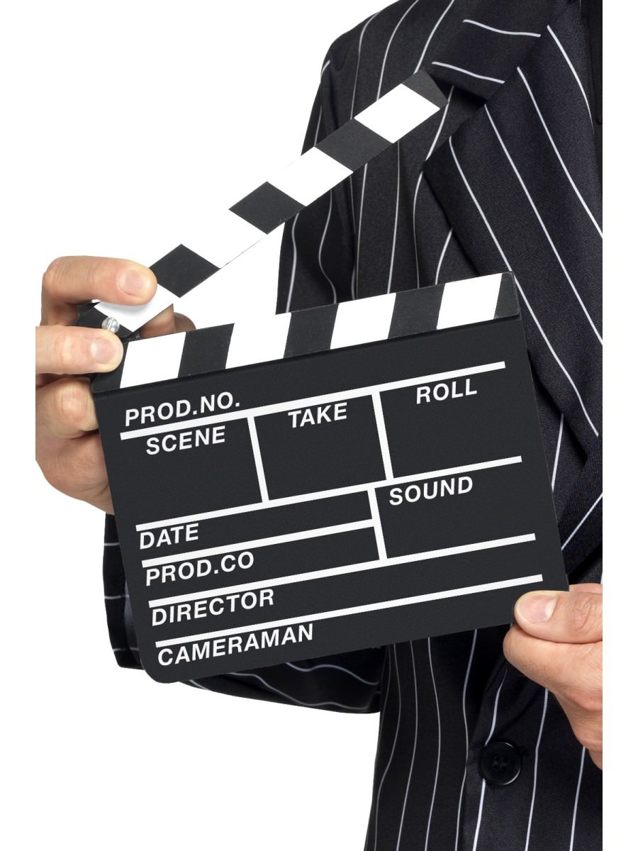 Smiffys Hollywood Style Clapper Board - 20 x 20cm