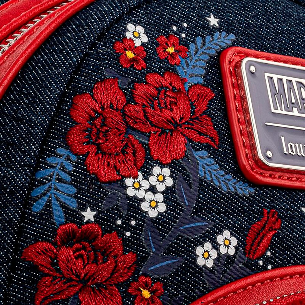 Loungefly Captain America 80th Anniversary Floral Shield Mini Backpack - Marvel