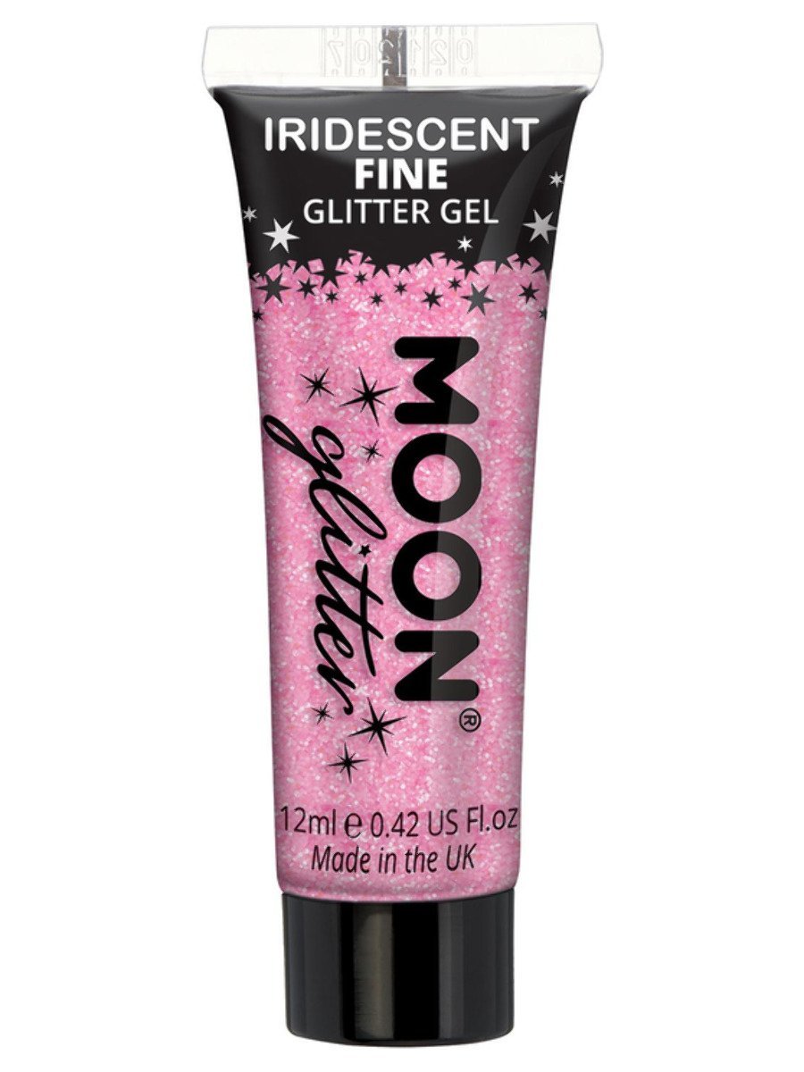 Smiffys Moon Glitter Iridescent Glitter Gel - Roze - 12ml