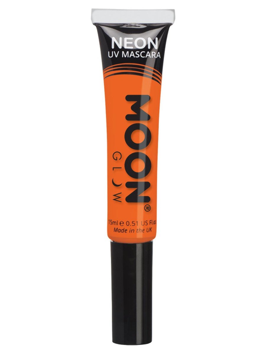 Smiffys Moon Glow Intense Neon UV Mascara - Intens Oranje - 15ml