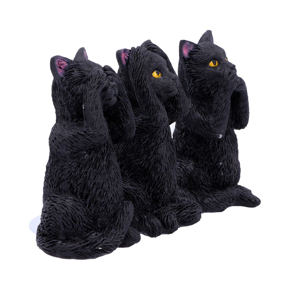 Nemesis Now Three Wise Felines 8.5cm, Black