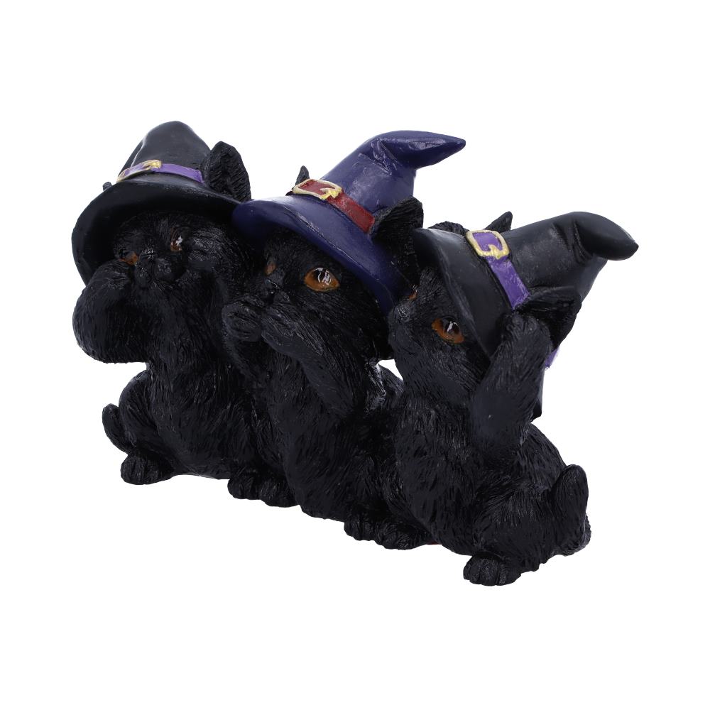 Nemesis Now Three Wise Black Cats See No Hear No Speak No Evil Familiar Figurine